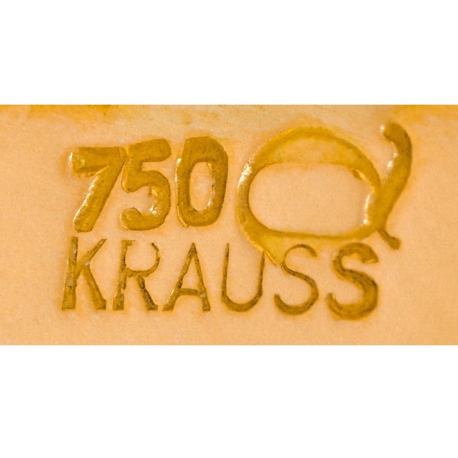 Women's or Men's Fab Seventies Gold Bracelet by Gunter Krauss For Sale