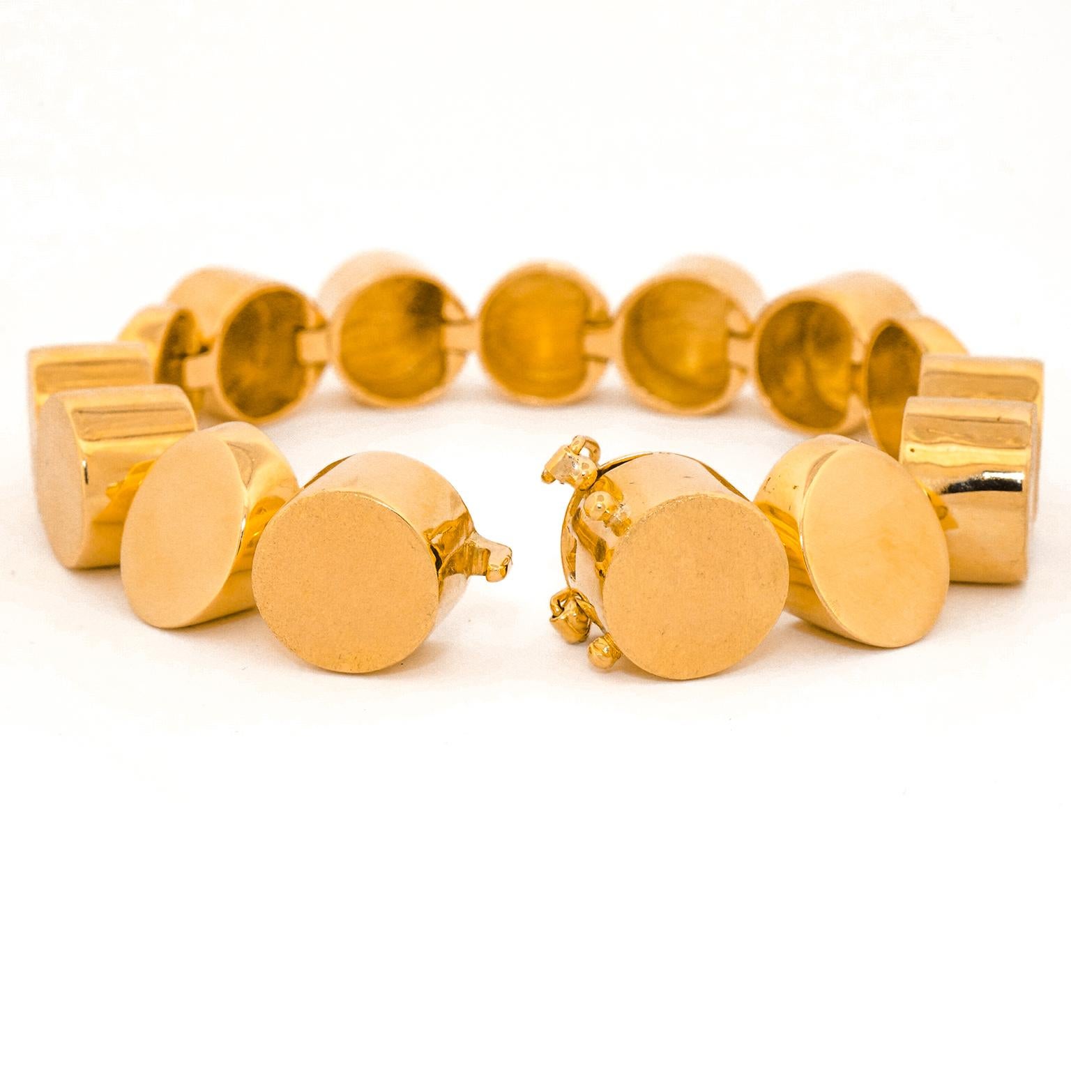 Fab Seventies Gold Bracelet by Gunter Krauss For Sale 2