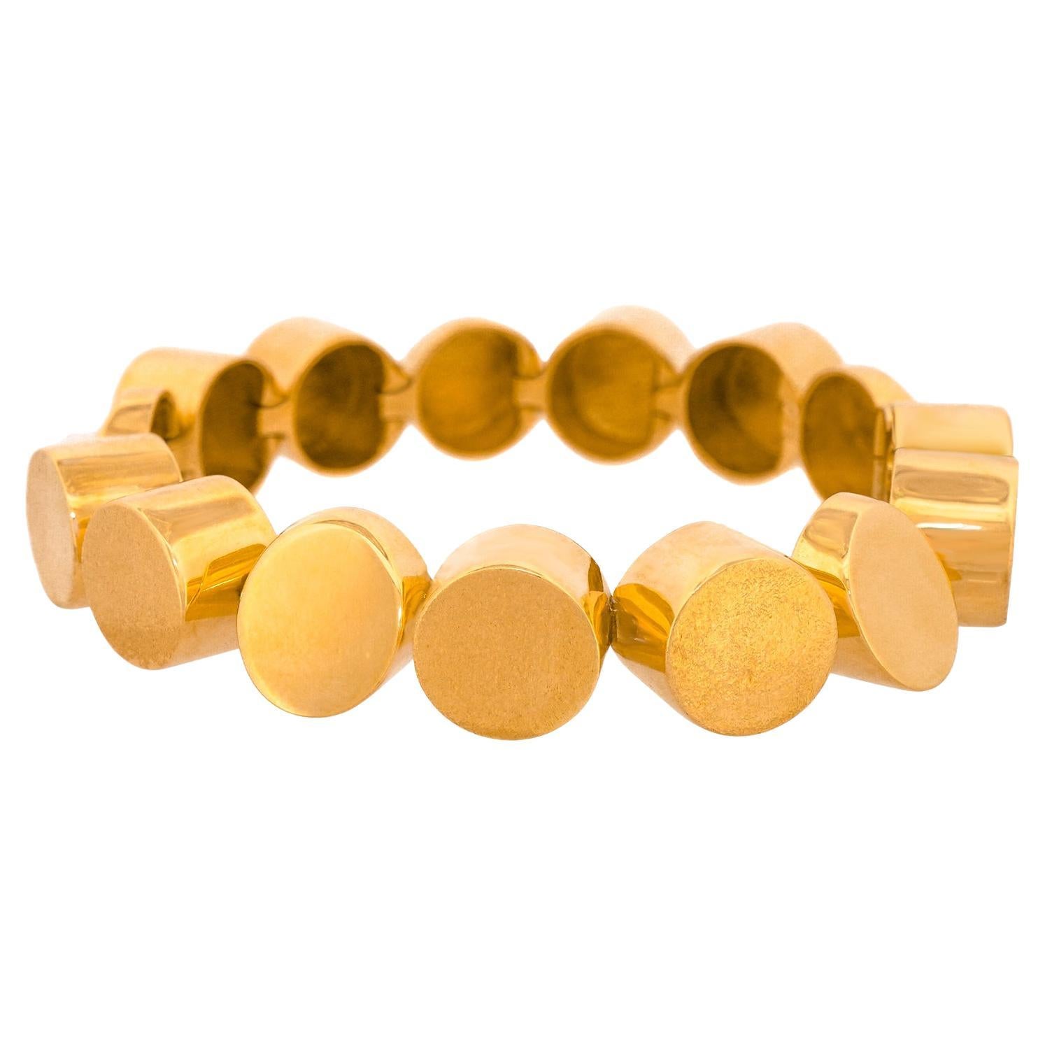 Fab Seventies Gold Bracelet by Gunter Krauss For Sale