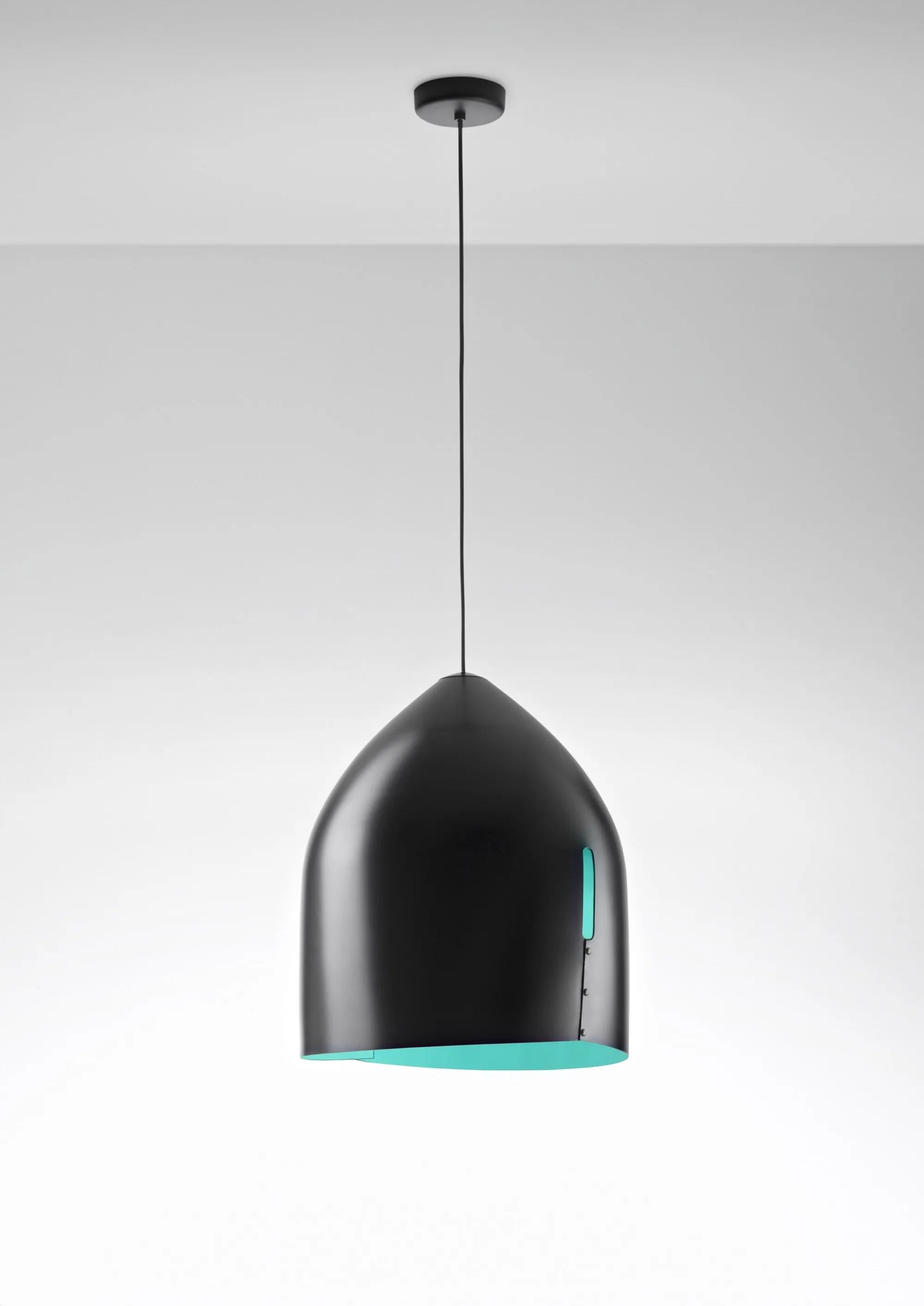 Fabbian - Oru F25 Pendant Lamp - Light blue/Black In New Condition For Sale In Alcamo, IT