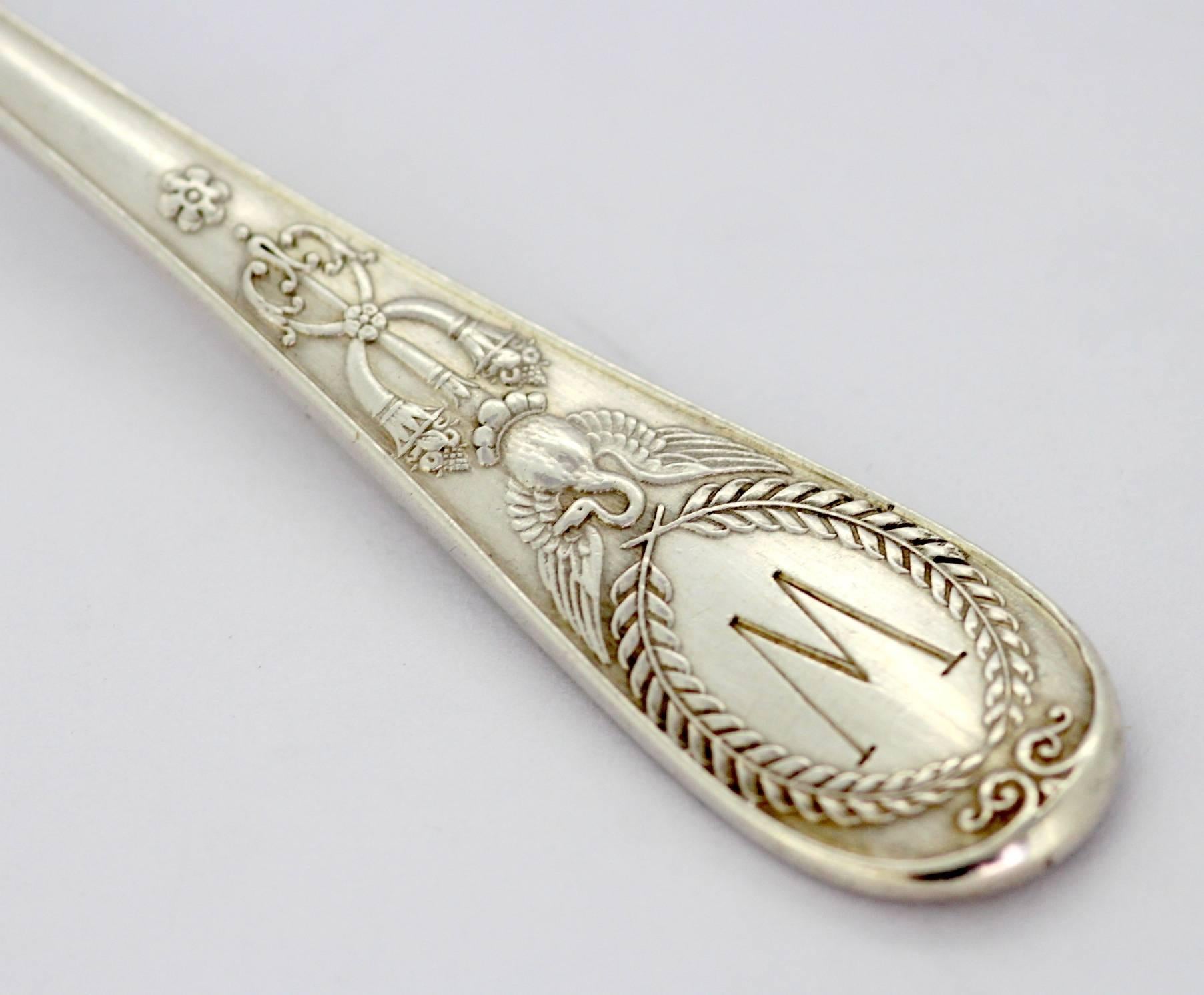 solid silver spoon