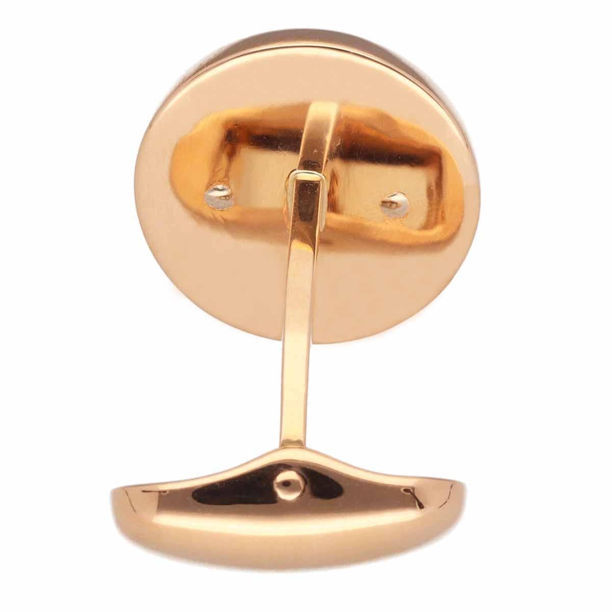 Men's FABERGE 0.20ct Sapphire 18K Pink Gold White Gold Cufflinks For Sale