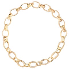 Fabergé 18 Karat Yellow Gold Chunky Chain Bracelet for Charms, US Clients