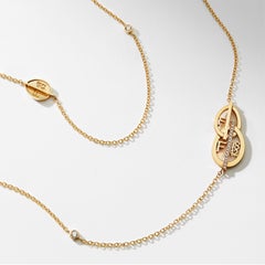 Fabergé 1842 Yellow Gold & Diamond Egg Sautoir