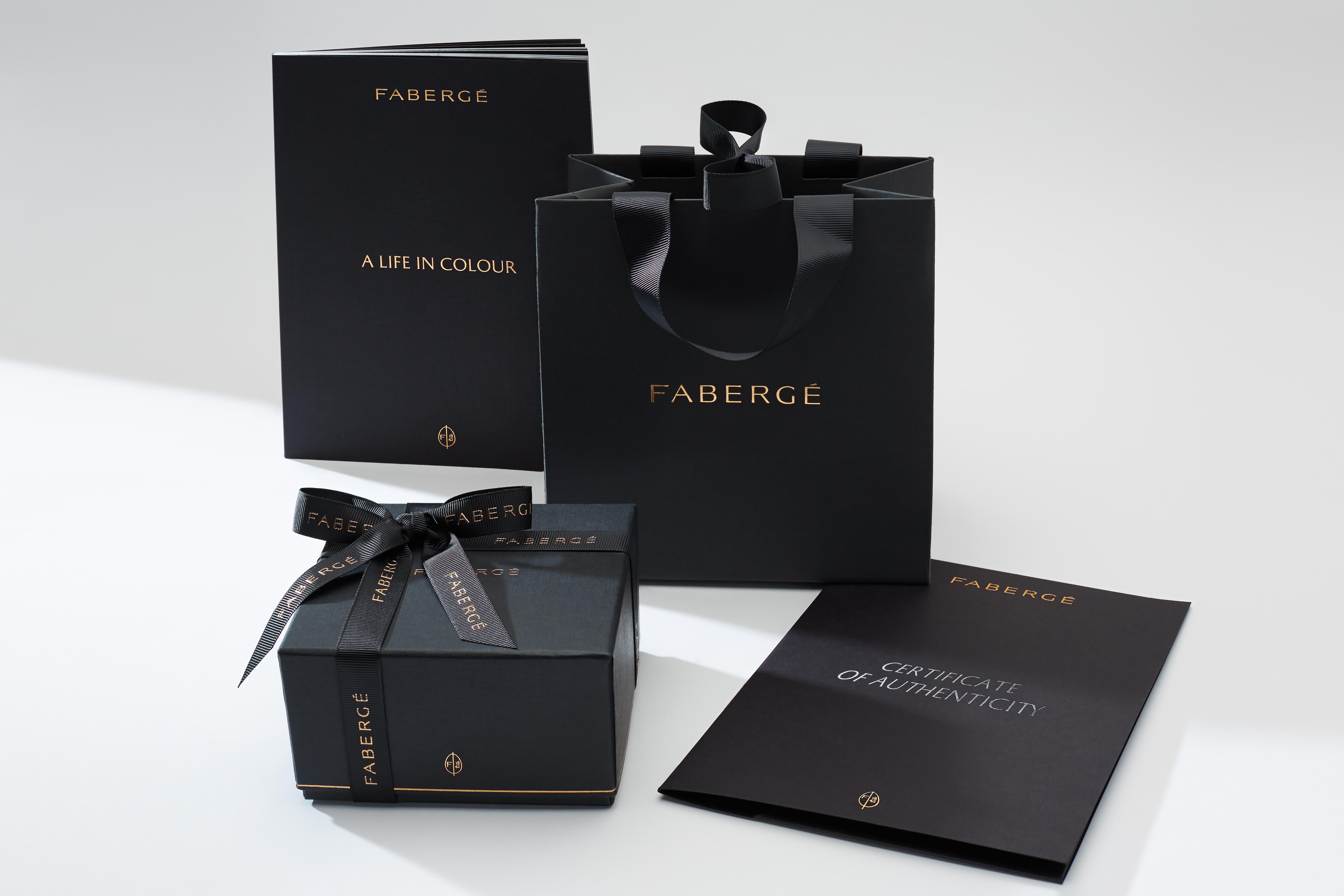 For Sale:  Fabergé 18k Rose Gold Oval Spessartite Fluted Ring 2