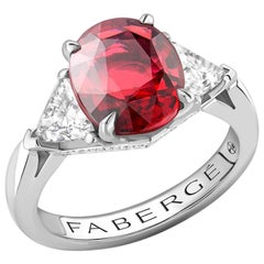 Fabergé 4.53ct Oval Ruby Ring, US Clients
