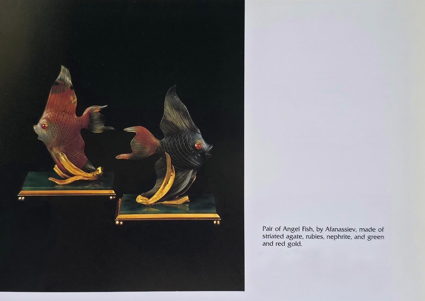 Fabergé Figurine poisson rouge en agate en vente 3