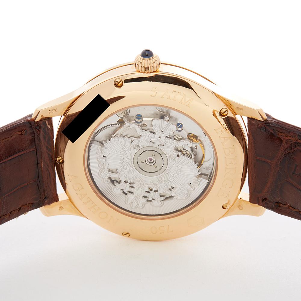 Men's Faberge Agathon 18k Rose Gold M1102 00 Z4 103A3
