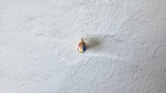 Fabergé Antique Painted Gold Egg Pendant, Workmaster Andrei Adler, Circa 1900