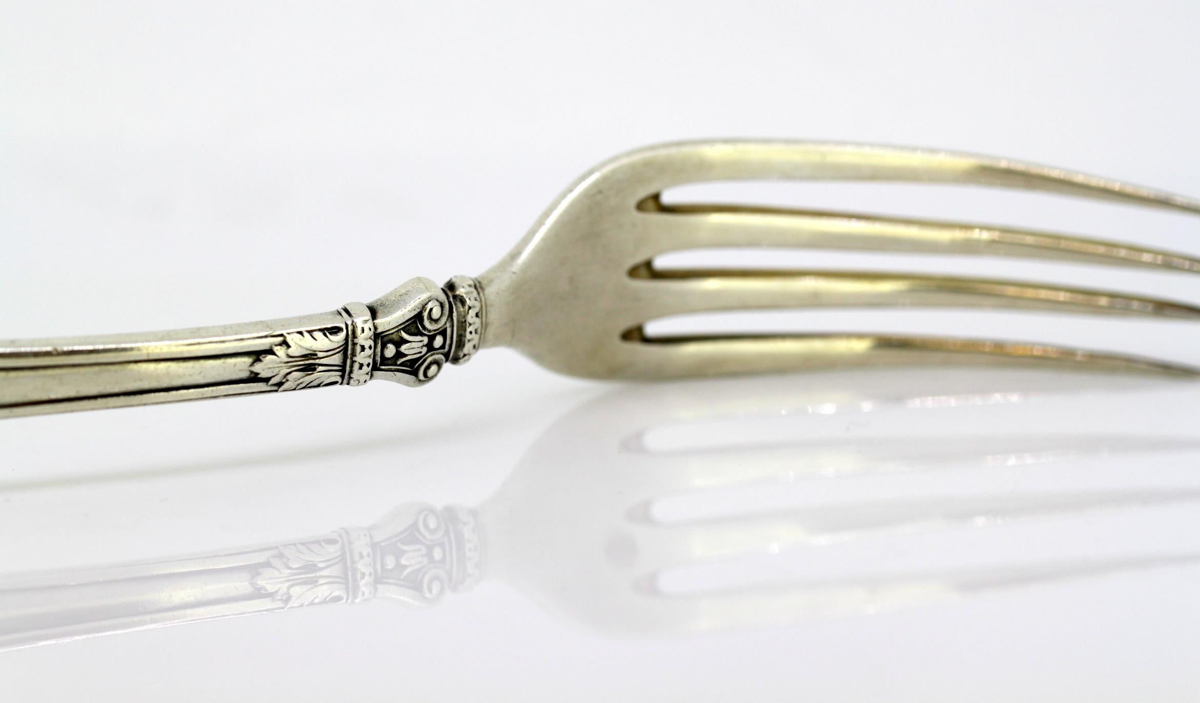 Fabergé, Antique Russian Silver Fork, 1908-1917 2