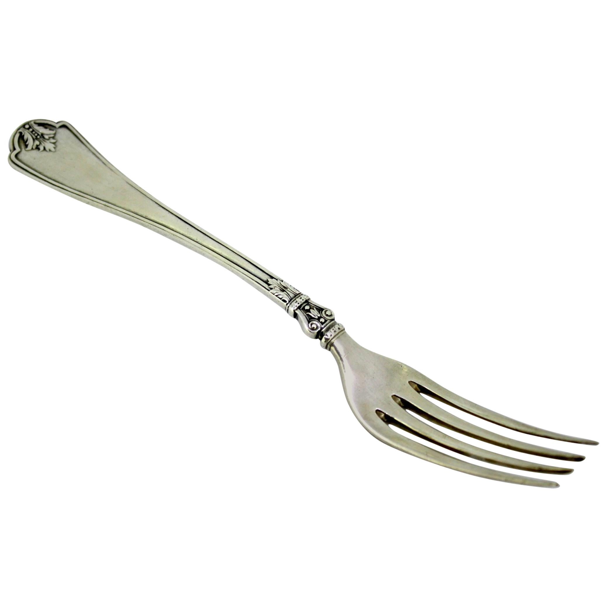 Fabergé, Antique Russian Silver Fork, 1908-1917