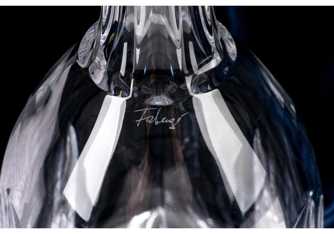 XXI secolo e contemporaneo Faberge Aurora Decanter Collezione Imperiale Con Scatola di Presentazione in vendita