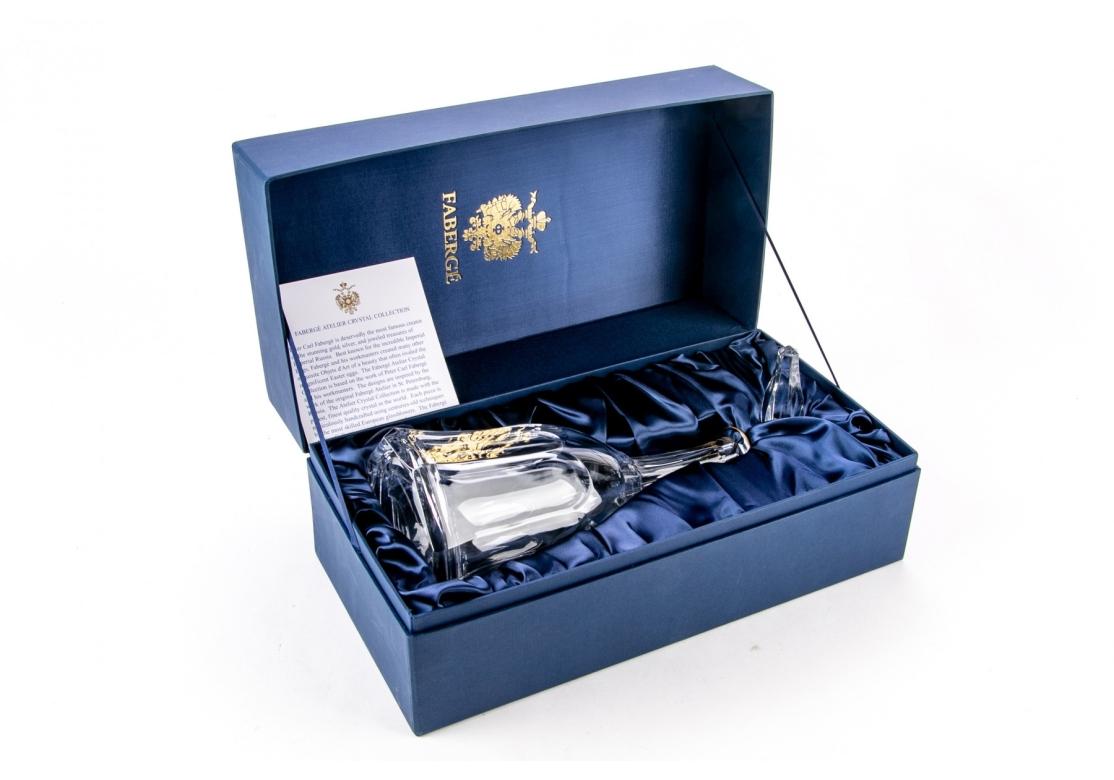 Crystal Faberge Aurora Decanter Imperial Collection With Presentation Box