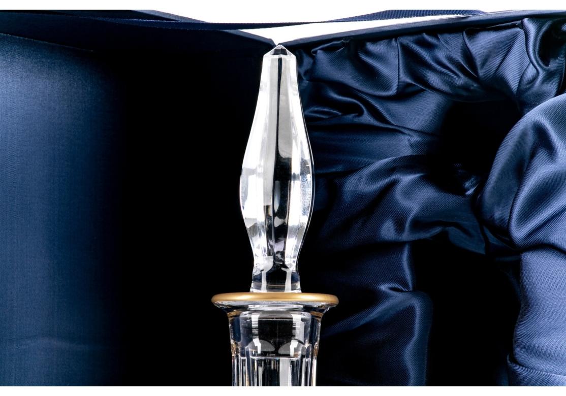 Cristallo Faberge Aurora Decanter Collezione Imperiale Con Scatola di Presentazione in vendita