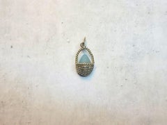 Imperial Russian Blue Chalcedony Egg Pendant, Workmaster Anders Johan Nevalainen