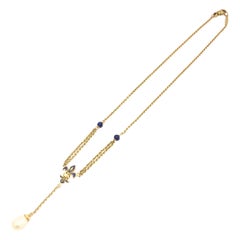 Fabergé Blue Enamel and Pearl Necklace F2012BL