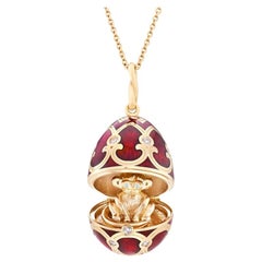 Fabergé Chinese New Year Palais Tsarskoye Selo Yellow Gold Locket, US Clients
