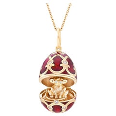 Fabergé Chinese New Year Palais Tsarskoye Selo Yellow Gold Locket, US Clients