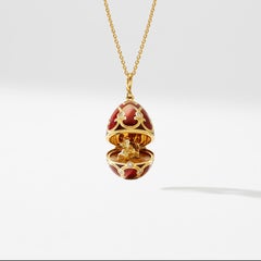 Fabergé Chinese New Year Heritage Dragon Yellow Gold Red Enamel Locket