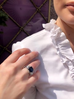 Fabergé Collection Three Colors of Love Gubelin Cert 6.01 Carat Sapphire Ring