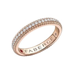 Fabergé Colours of Love Rose Gold Diamond Eternity Ring 847RG1748