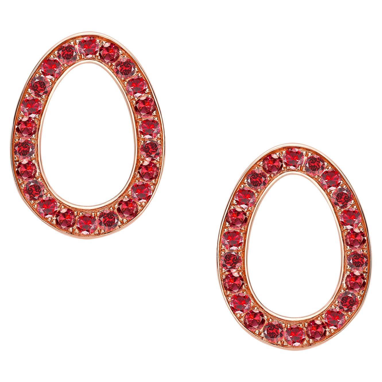 Sasha Bow Stud Earrings in Rose Gold main image 1