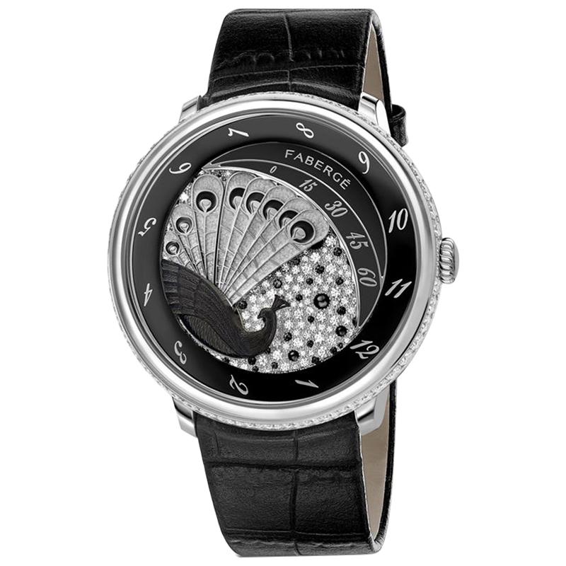 Fabergé Compliquée Peacock Black Sapphire For Sale