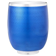 Fabergé Constructivist Royal Blue Guilloché Enamel Water Beaker, US Clients