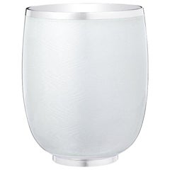 Fabergé Constructivist White Guilloché Enamel Water Beaker, US Clients