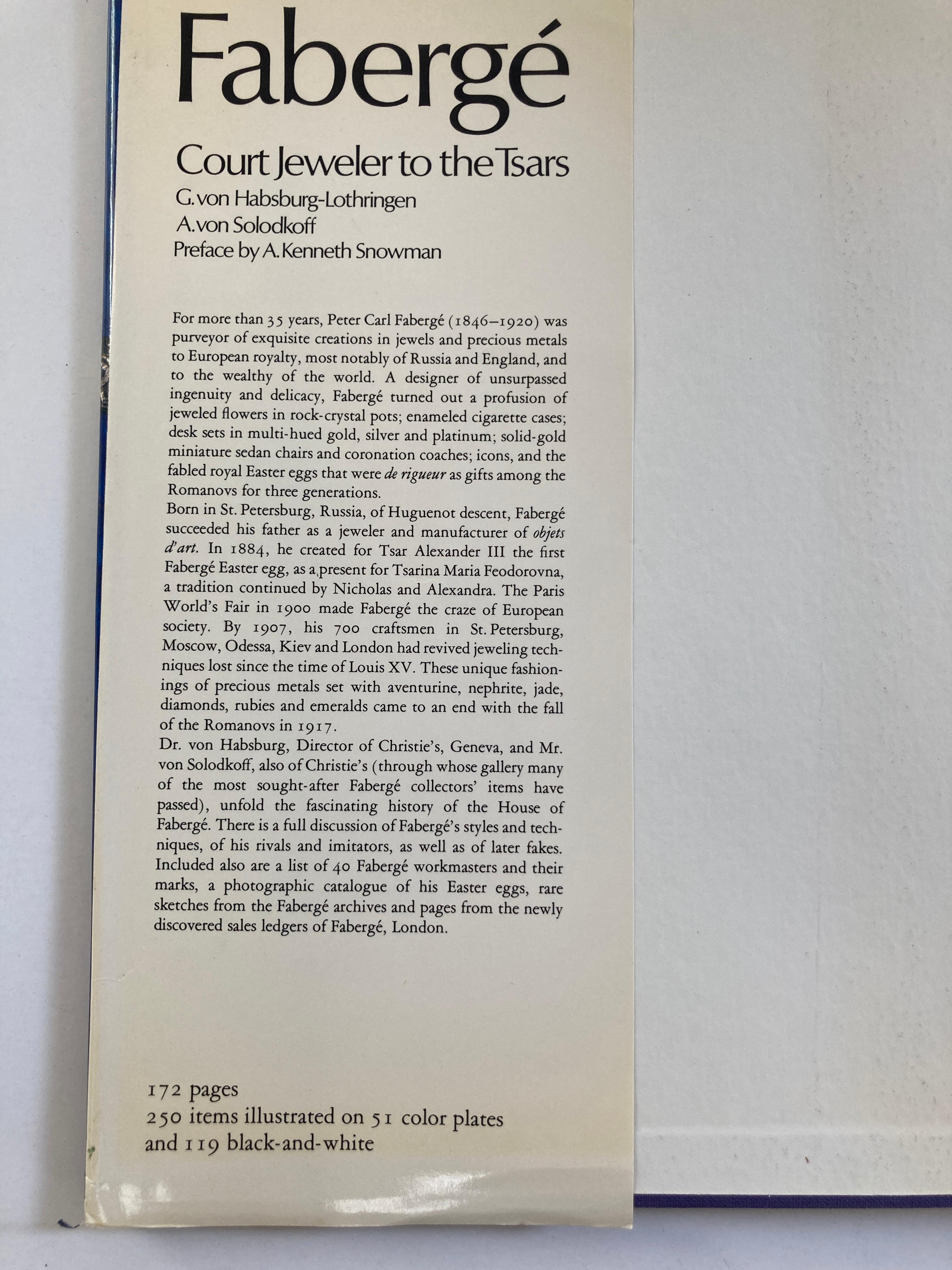Fabergé Hofjuwelier der Zaren Gebundenes Tischbuch (Moderne) im Angebot