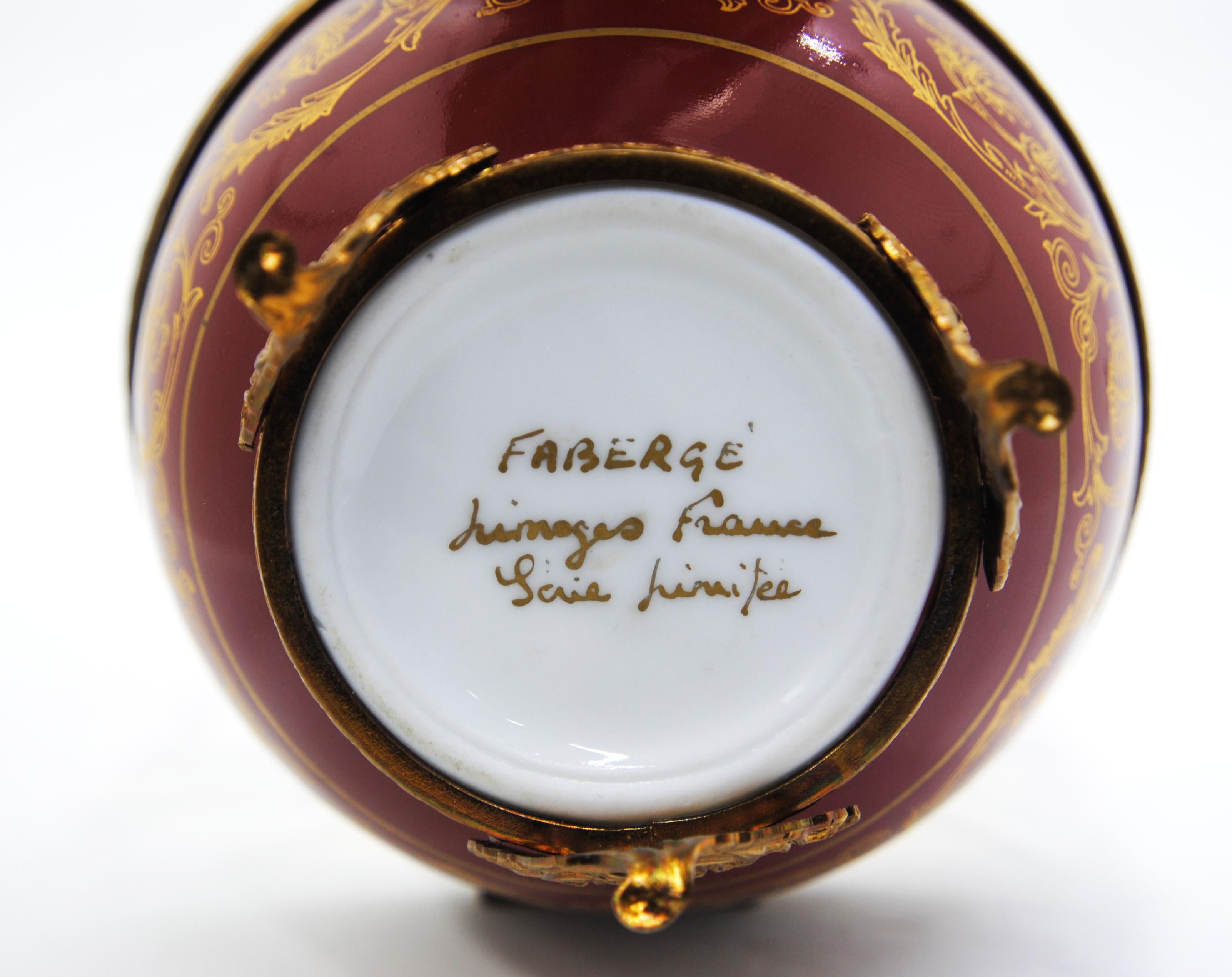 faberge modern glass egg
