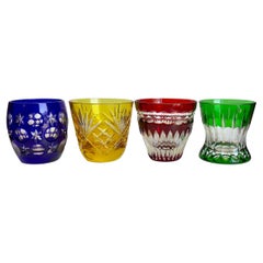 Faberge Crystal Na Zdorovye Vodka Shot Glasses Set Of 4