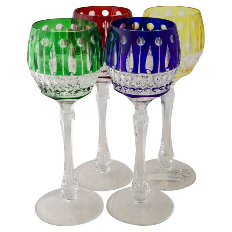 Faberge Crystal Wine Glasses Set Of 4 at 1stDibs  faberge wine glasses,  faberge glasses, faberge crystal glasses