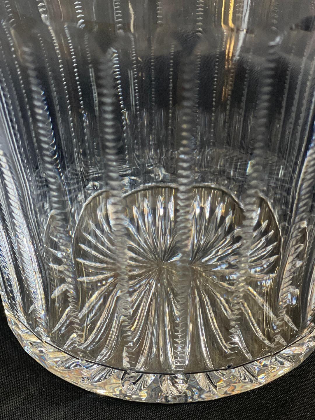 Fabergé Cut Crystal and Bronze Champagne Cooler/Ice Bucet In Good Condition For Sale In Los Angeles, CA