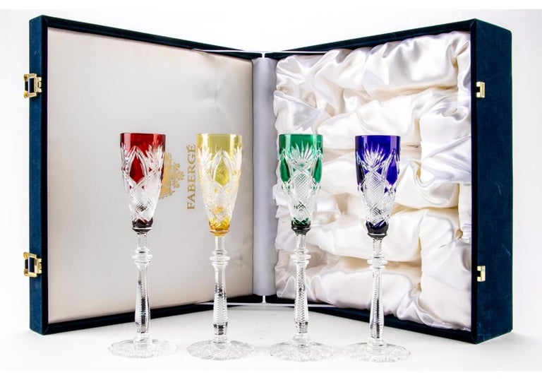 Faberge Czar Imperial Liqueur Glasses, Imperial Collection, Set Of