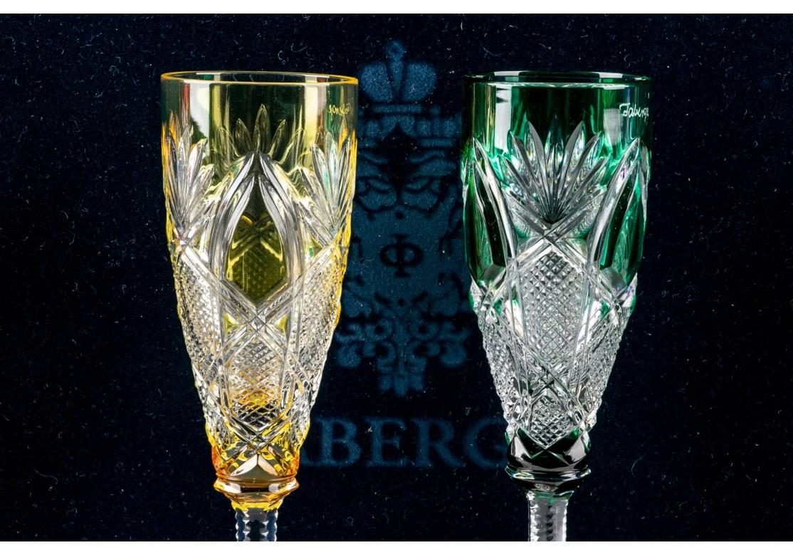 Faberge Czar Imperial Liqueur-Gläser, kaiserliche Kollektion, 4er-Set, Auflage 1 im Zustand „Gut“ im Angebot in Bridgeport, CT
