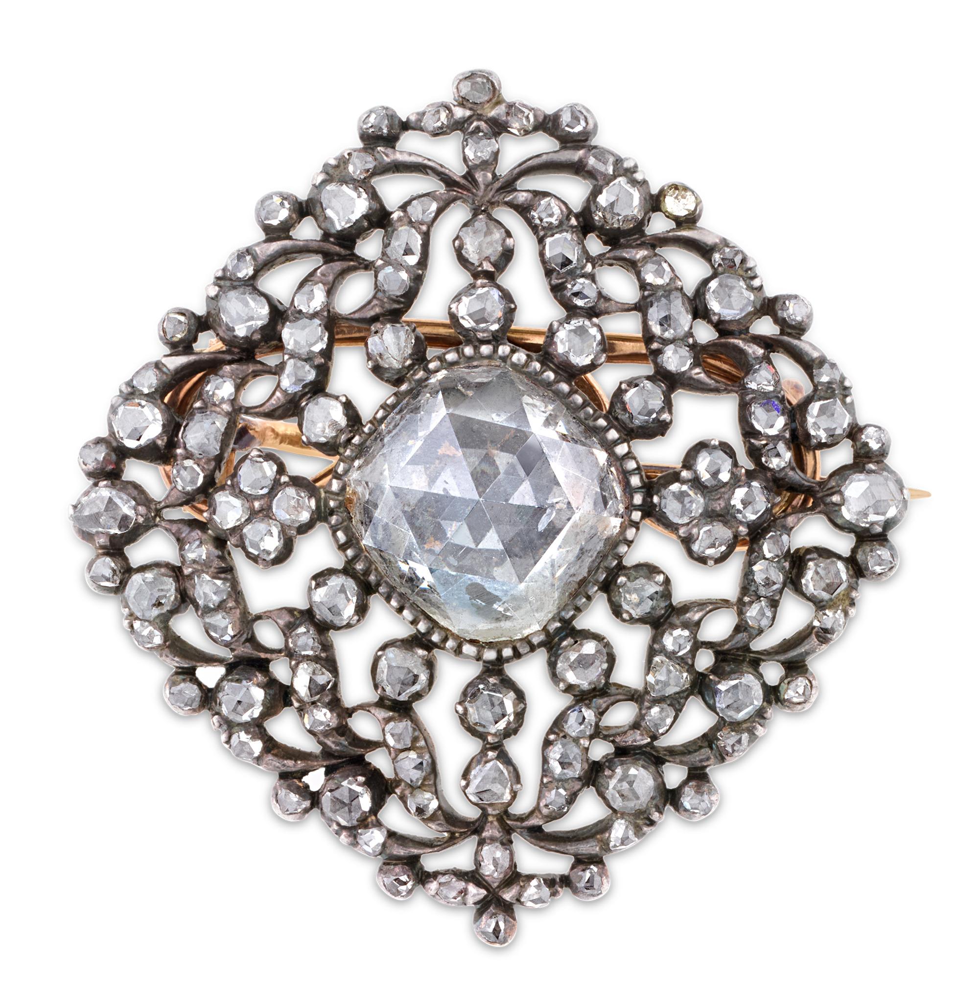 Fabergé Diamond Brooch, 5.35 carats In Excellent Condition In New Orleans, LA