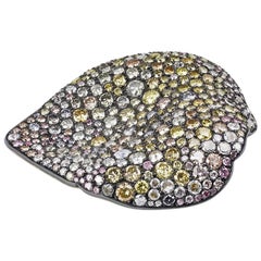 Fabergé Dream 18K Gold & Sterling Silver 17.6ct Diamond Brooch, US Clients