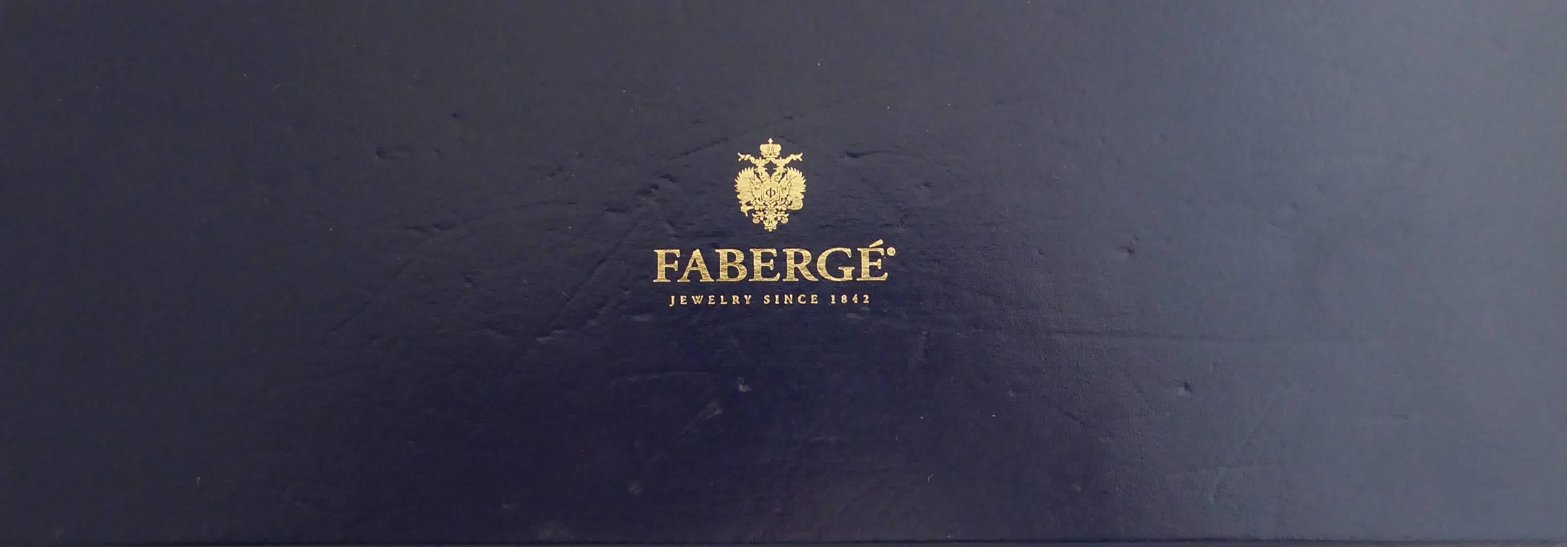 Faberge Easter Egg Charm Bracelet, Gold, Enamel, 0.18 Carat Diamonds, Boxed 8