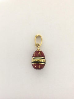 Moderner Faberge-Eier-Anhänger F1450RS