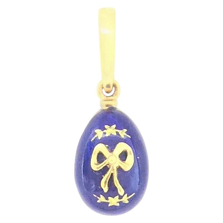 Faberge Egg Pendent F1665BL For Sale