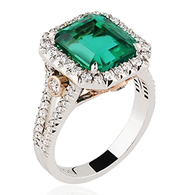 For Sale:  Fabergé Emerald Ring 2