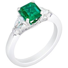 Fabergé Emerald Step Cut 1.28 Carat Ring