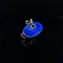 Fabergé Enamel and Diamond Brooch Circa 1900