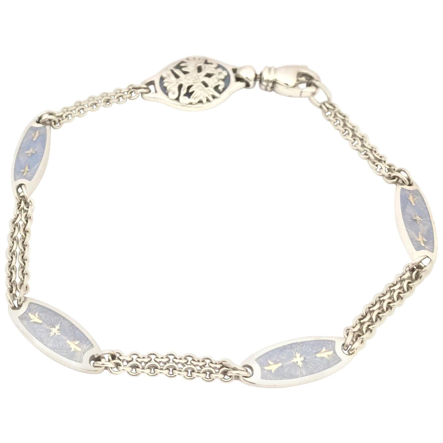 Faberge Enamel Station Bracelet F1885OB For Sale