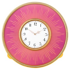 Horloge de table en émail de Fabergé