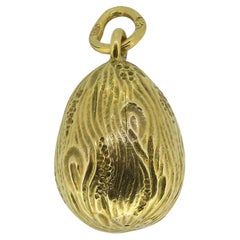 Fabergé Engraved Egg Pendant