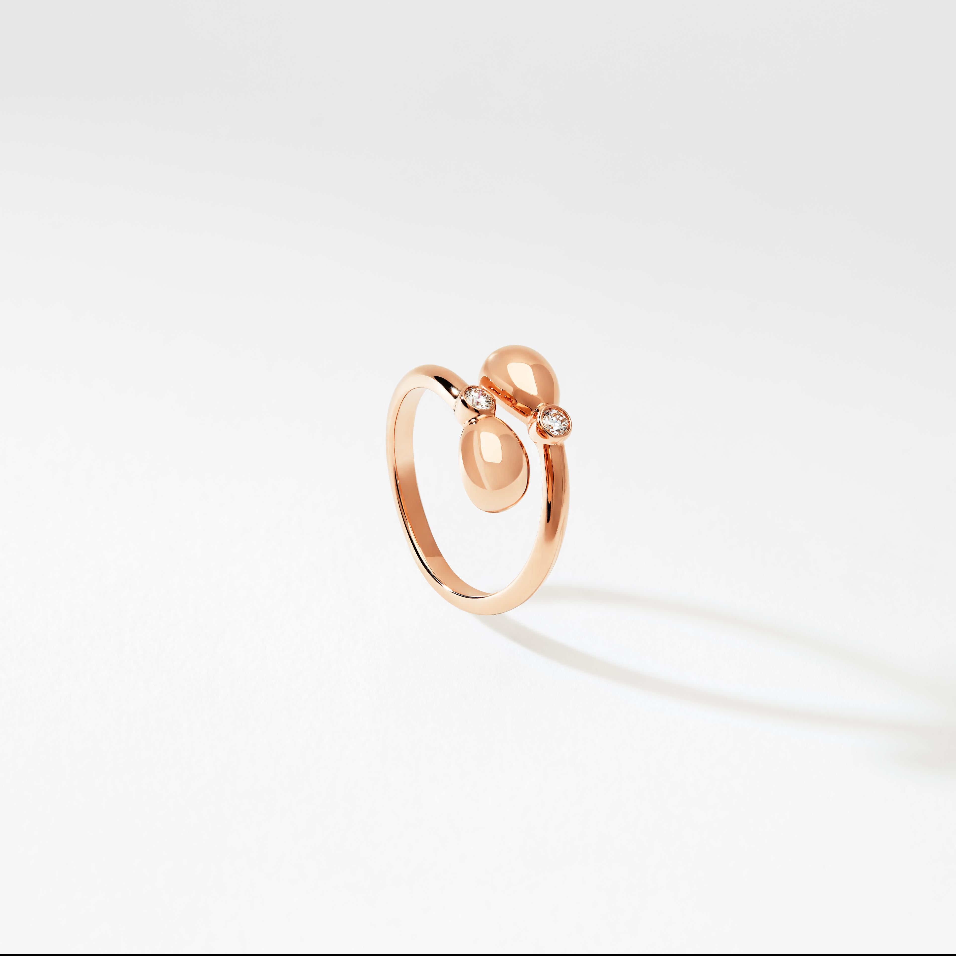 For Sale:  Fabergé Essence Rose Gold Crossover Ring 3