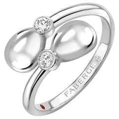 Fabergé Essence White Gold Crossover Ring