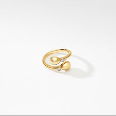 Crossover-Ring aus Gelbgold von Fabergé Essence